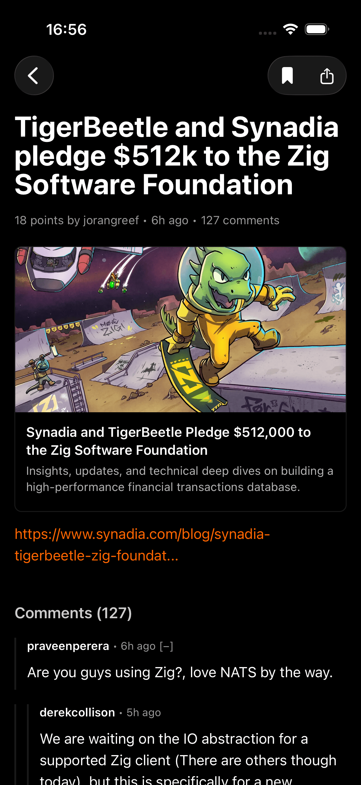 Story detail with preview